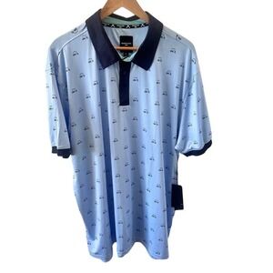 Kenneth Cole Golf Mens 2X Performance Golf Cart Polo Shirt Short‎ Sleeve NWT